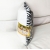 Zestaw majówka: Koc+poduszka- Biel i wzór zebra