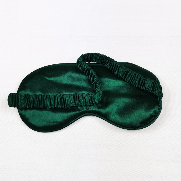 opaska regeneracyjna zieleń butelkowa satyna jedwabna na gumce