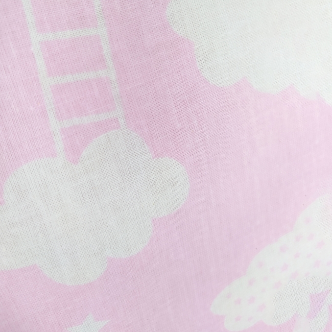 Poduszka dziecięca cienka GOSIA - Antyalergiczna- Różowe chmury