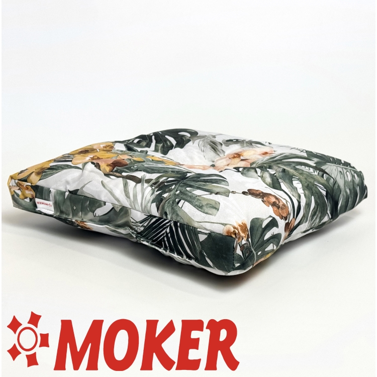 Siedzisko OGRODOWE 40x40x5 Biała monstera