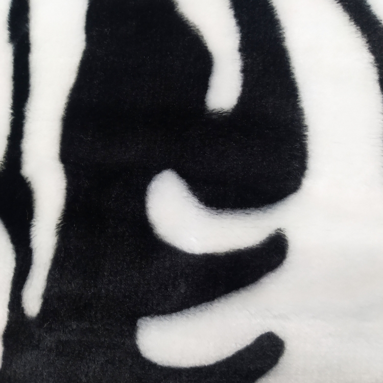 Koc akrylowy Gruby i ciepły - Zebra -gładki