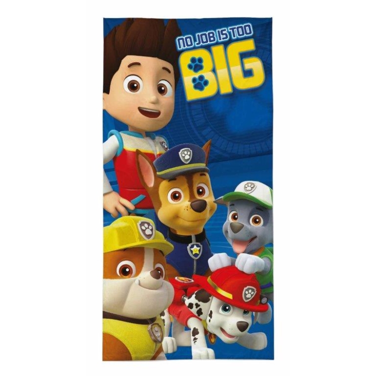 Ręcznik Kąpielowy z Disney 75x150 - Psi Patrol niebieski cały